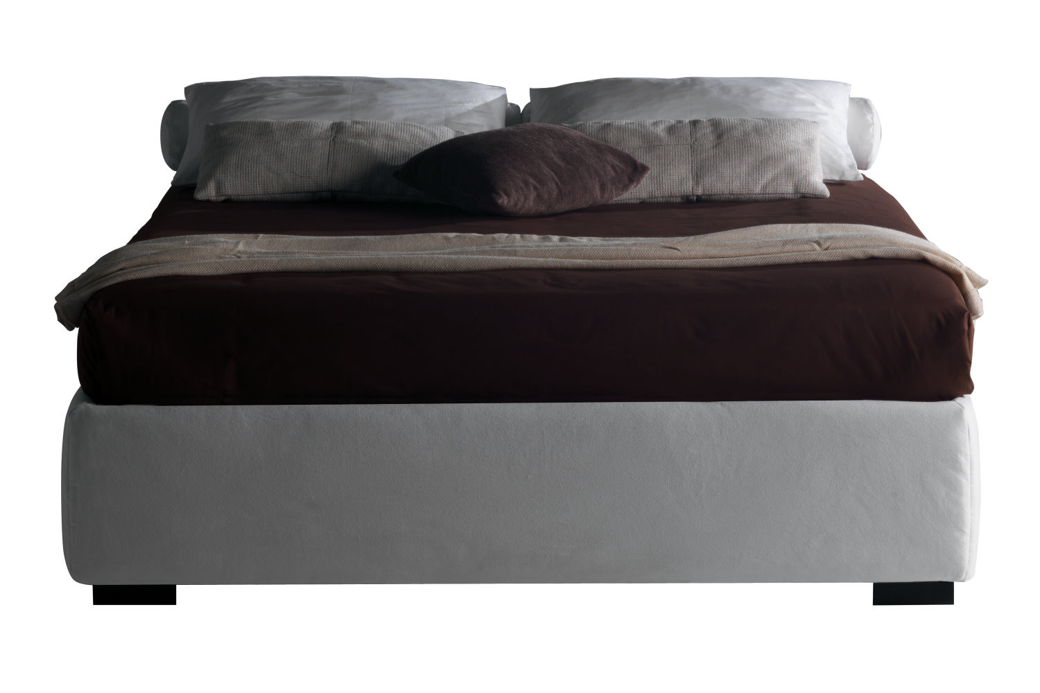 Upholstered bed frame without headboard Barbados | sofabeds.co.uk