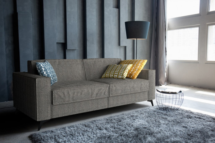 A modern high legged sofa for any kind of home decor