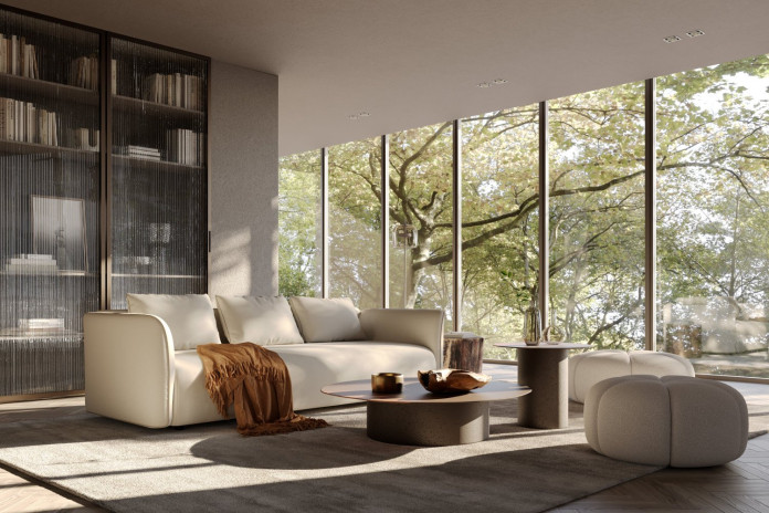 Compact sofa bed with a minimalist design Kirk