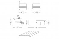 Dave - 1 seater sofa bed