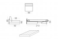 Duke - 1 seater sofa bed