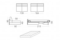 Duke - 2 seater sofa bed