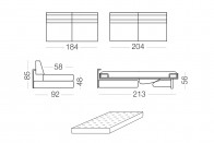 Duke - 3 seater sofa bed