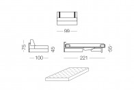 Ellington - 1 seater sofa bed