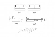 Ellington - 2 seater sofa bed