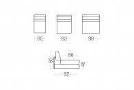 Matrix - 1 seater sofa