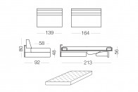 Matrix - 2 seater sofa bed