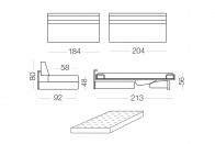 Matrix - 3 seater sofa bed