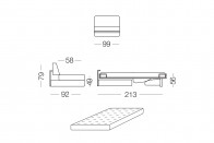 Prince - 1 seater sofa bed