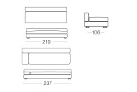 Rufus - 3 seater sofa