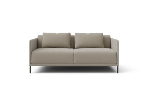 2 seater sofa with narrow armrests