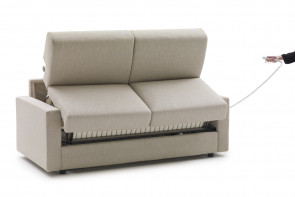 2-3 seater electric sofa bed with Lampolet metal mechanism operated through a remote
