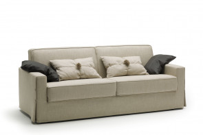 Modern country style 2-3 seater sofa bed detailed with skirt