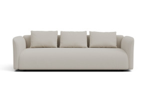Two- or three-seater sofa with a single cushion seat