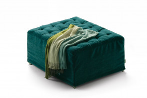 Stylish button tufted footstool double or king size bed
