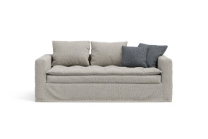 2 or 3-seater sofa bed with padded seat