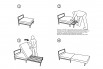 How to open the sofa bed