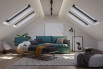 Dual mattress sofa bed with trundle single bed in position
