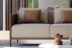 Square down feather cushion for Marsalis sofa