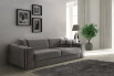 Ellington - divano moderno in tessuto grigio