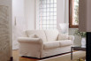 A timeless classic: traditional white sofa