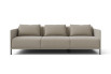 3 seater sofa with space-saving armrests and high fee