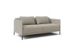 Side view of the linear sofa with high legs Marsalis