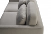 Detail of the back cushions and extra lumbar pillows