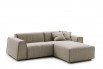 Combine the 2 seater sofa with a matching footstool to obtain a comfy chaise