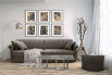 A modern family room with the stylish key arm sofa bed Michel