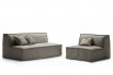 2-3 seater loveseat sofa bed with slipcover, a compact solution with no arms