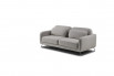 Closed sofa bed fitted with lumbar pillows