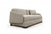 Streamlined design with curved back and arm embracing the bench style seat