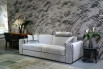 Neutral colours and contrsting details for a modern sofa bed