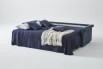The horizontal sofa bed takes up less space than other types of opening mechanisms