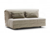 Compact summer house sofa bed with no arms, for small spaces