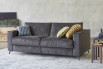 2-3 seater sofa bed with metal legs, converts into single, double or king size bed