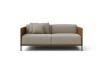 Dual tone sofa bed with down feather cushion