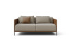 Dual tone sofa with decorative cushion Marsalis