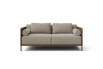 Multicolour sofa with backrest and armrest bolster cushions Marsalis