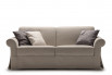 Rolled arm skirted 2-3 seater sofa with kick pleat skirt in fabric, leather or faux leather
