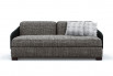 Designer curved back two tone 2-3 seater sofa bed