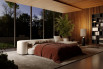 Sofa bed with chaise and mattress open