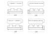Foster - 3-seater sofa, measurements