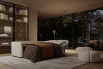 Sofa bed with a double mattress