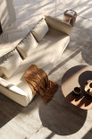 Double sofa bed with side opening, designed by Karim Rashid