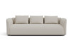 Two- or three-seater sofa with a single cushion seat