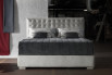 Tall tufted headboard bed available as single, double, king and super king size