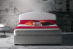 Upholstered curved headboard bed with or without storage