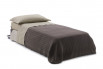 High end single fold away guest bed with mattress and dust cover